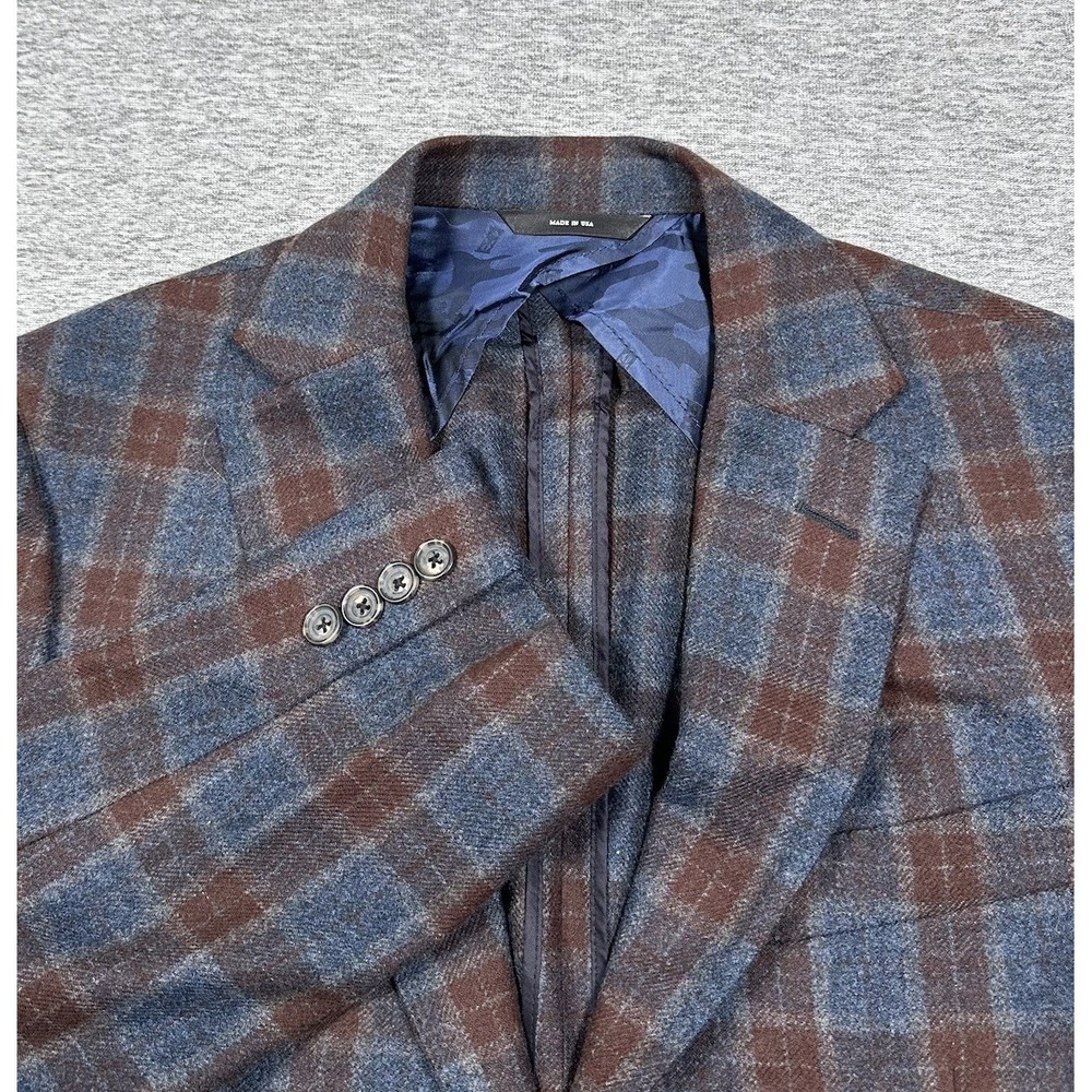 Southwick Blazer Mens 40 Plaid Wool American Woolen Company USA Made City Jacket